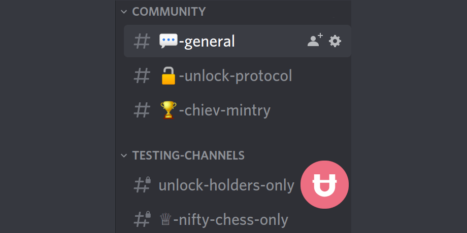 A few discord channels with locks